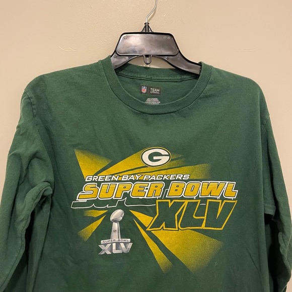 2011 Green Bay Packers Super Bowl‎ XLV Long Sleeve Shirt M Medium - Picture 3 of 8